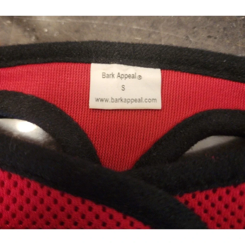 Bark Appeal Step In Pet Harness in Red Size Small